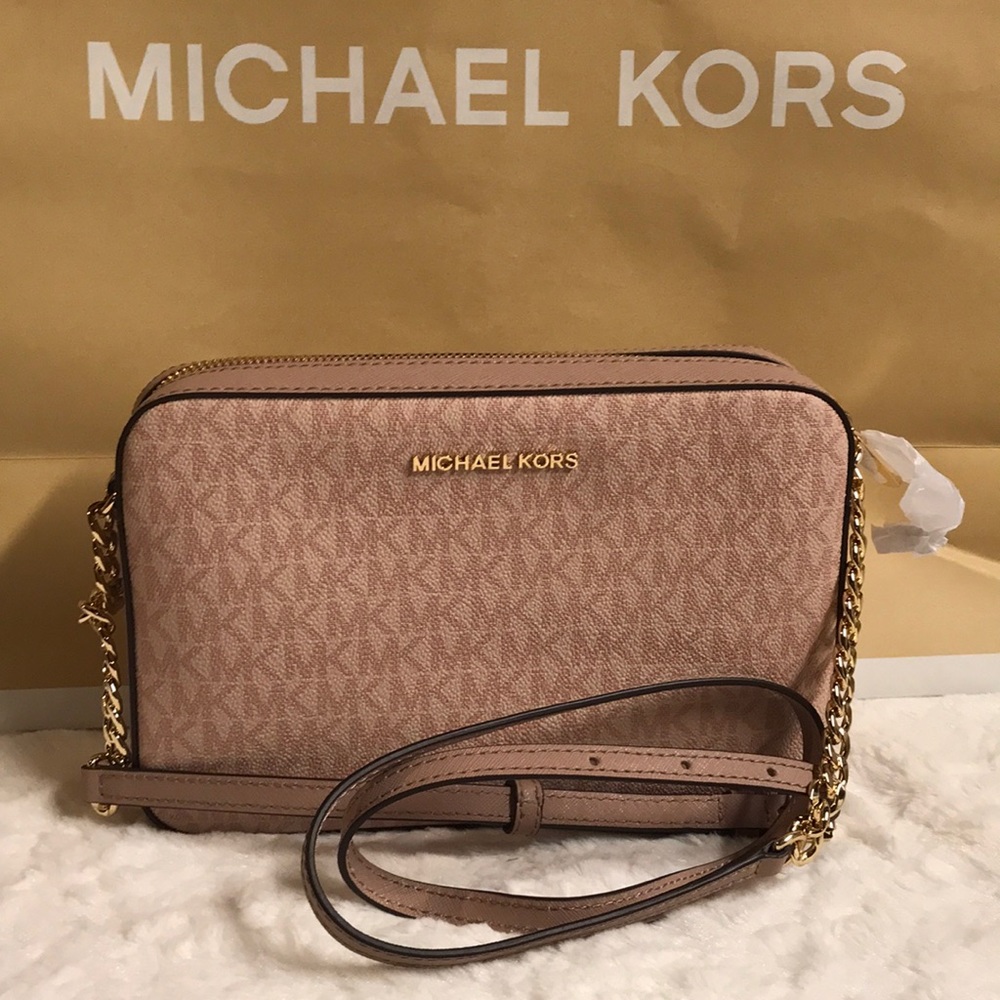 💯🆕Michael Kors crossbody/Wallet Fawn/Ballet💯🆕 - Picture 3 of 7